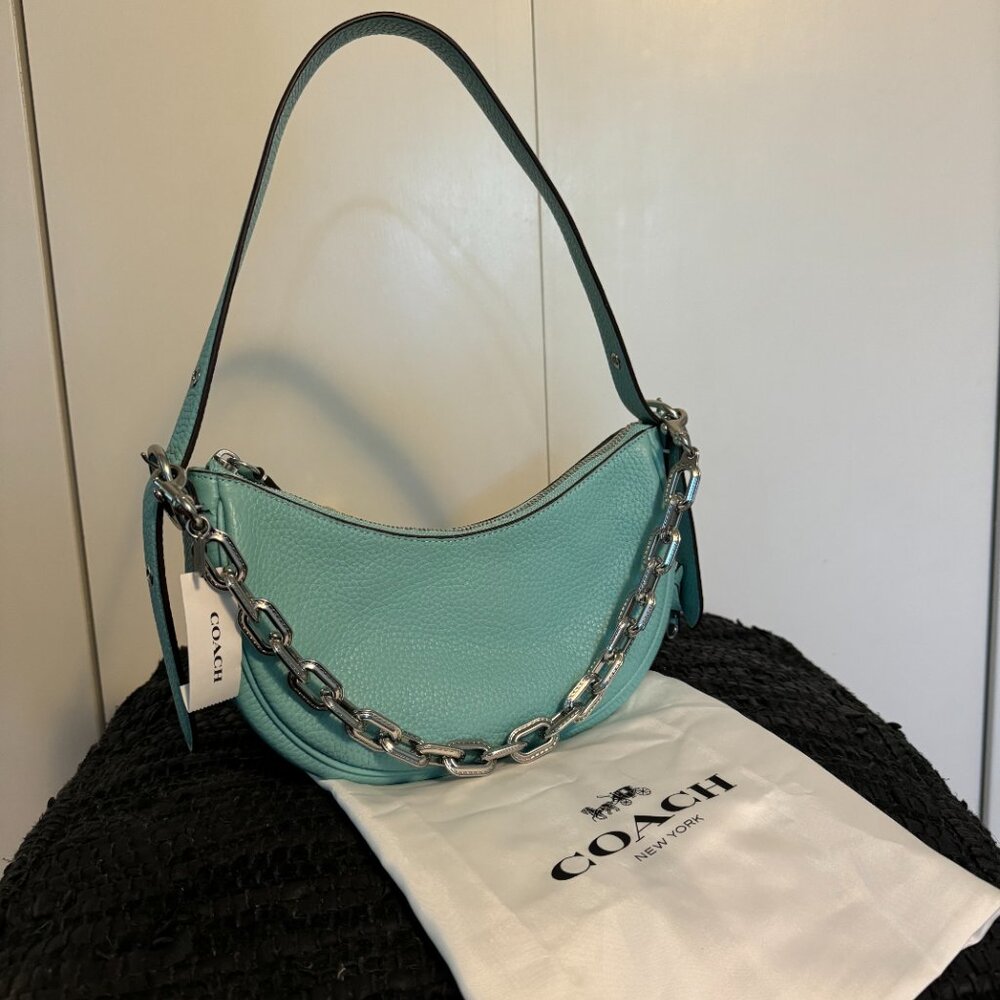 Coach Luna Shoulder Bag - Faded Blue - NWT
